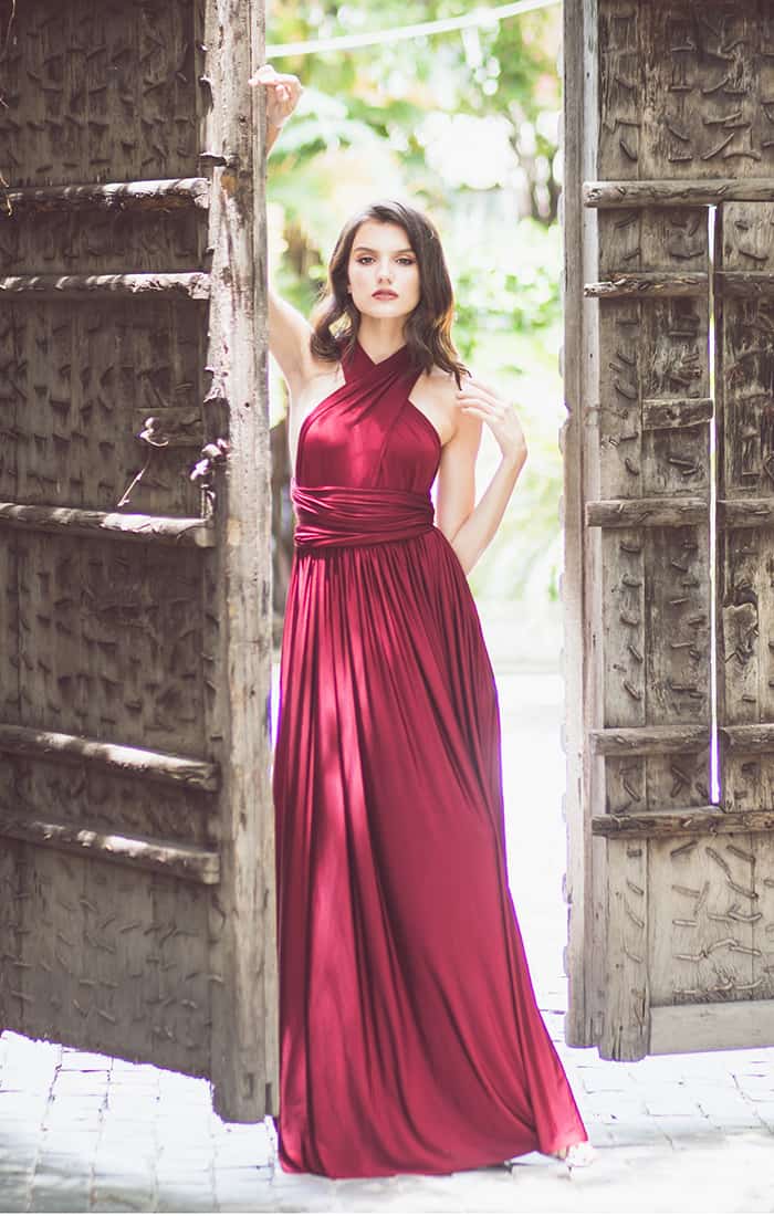 ELIZA AND ETHAN – Wickelkleid – Brautjungfernkleid – Mulberry