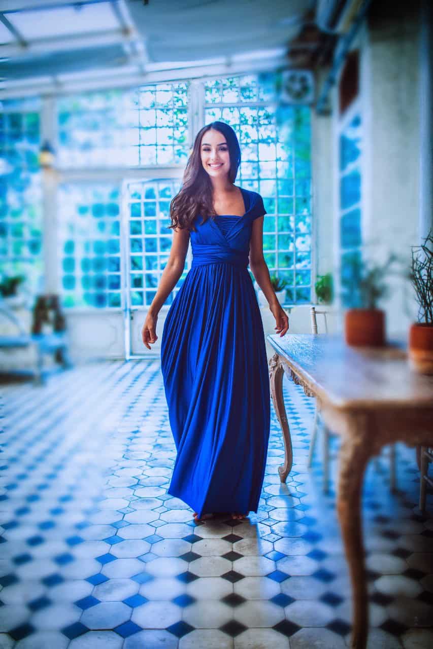 ELIZA AND ETHAN – Wickelkleid – Brautjungfernkleid – Sapphire